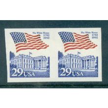 2609 29c U.S. Flag Over White House Imperf Fine MNH Pair W0586