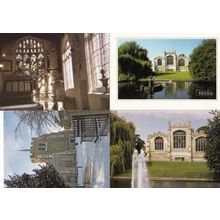 St Marys Church Hitchin at Winter Summer Waterfalls River 4x Postcard s