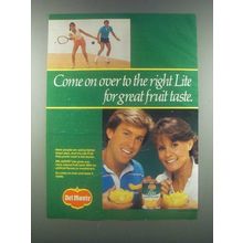1985 Del Monte Lite Sliced Peaches Ad - Come On Over