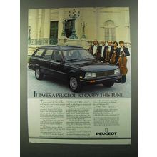 1985 Peugeot 505S Station Wagon Ad - Carry This Tune