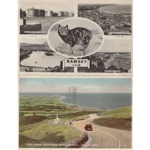 Ramsey Isle Of Man Mountain Road Classic Car 2x Old Postcard s
