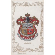 Douglas 1906 Isle Of Man Heraldic Shield Old Postcard