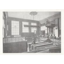 Old Bailey London Criminal Court Interior Postcard