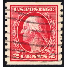 413, Used 2¢ VF/XF Lightly Cancelled Coil * Stuart Katz