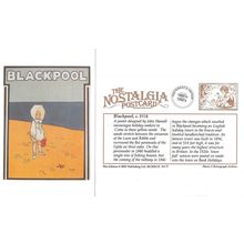 Poster Art Postcard Blackpool c1924 John Hassall Bucket & Spade Sand - Nostalgia