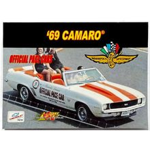 RARE TRADING CARD 69 WHITE CHEVY CAMARO INDY 500 PACE CAR