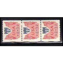 CVP31 30c Shield Very Fine MNH Dry Gum Strip of 3 PA5197