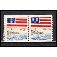 1891 18c U.S. Flag Fine MNH SG CNP Left 2 PA0233