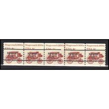 1898Ab 4c Stagecoach Fine MNH Dry Gum PNC 6/5 Line Gap AA0101