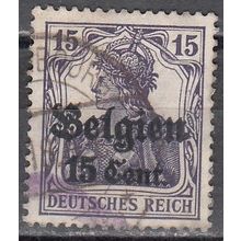 Belgique 1916 Michel Occupation 16 O Cote (2011) 2.50 € Germania Cachet rond