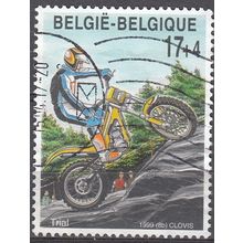 Belgique 1999 Michel 2872 O Cote (2008) 1.25 € Moto trial Cachet rond