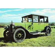 1927 Green Austin Classic Car Photo Postcard