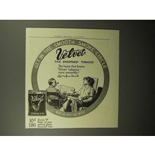 1913 Velvet Tobacco Ad - the Smooth Smoke Circle