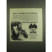 1986 Steiner Binoculars Ad - The Right Gear, the Right Man