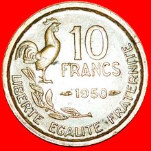 COCK (1950-1959): FRANCE★ 10 FRANCS 1950!★LOW START★NO RESERVE