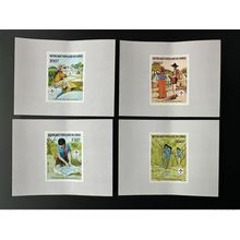 Congo 1982 Mi. 859 - 862 Epreuve De Luxe Proof 75e anniversaire du Scoutisme