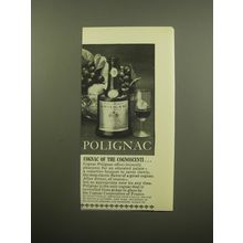 1960 Polignac Cognac Ad - Cognac of the cognoscenti