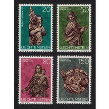 Liechtenstein Christmas Sculptures by Erasmus Kern 4v 1977 MNH SG#685-688