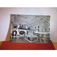 DURBAR ROOM, OSBORNE HOUSE, ISLE OF WIGHT used postcard RP 1966 FOOTBALL STAMP =