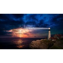 sunset_lighthouse_4k_2-3840x2160 Poster Canvas Movie Film Print A0 A1 A2 A3 A4 A