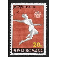 Mi 3350: 20 b. multicoloured Olympic Games, Montreal: Woman Long Jumper
