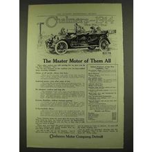 1914 Chalmers Six Car Ad - The Master Motor of All