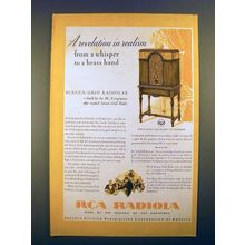 1930 RCA Screen-Grid Radiola Radio Ad - A Revelation