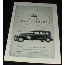 1930 Reo Flying Cloud Eight 5-Psgr Sedan Ad!!