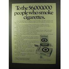 1975 Vantage Cigarettes Ad - 56,000,000 Smoke