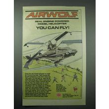 1988 Cox Airwolf Model Helicopter Ad - You Can Fly