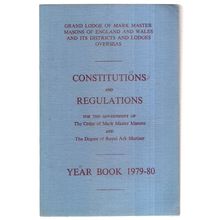 CONSTITUTIONS AND REGULATIONS, 1979-80. THE FREEMASONS, Masonic Secret Society