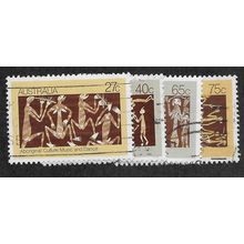 AUS 1982 (SET) 'ABORIGINAL CULTURE -MUSIC' (4v) FINE USED (EBID52-139)