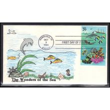 FDC Cotle Cachets 2864 2866 29c Sea Life (Cachet-U/A) Box0519
