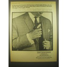 1966 Drummond's Freedom Suitings Advertisement