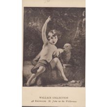 Reynolds St Johns In The Wilderness Wallace Collection Antique Painting Postcard