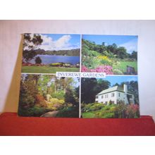 multiview, INVEREWE GARDENS, POOLEWE postcard used J.Arthur Dixon 1994 pm =