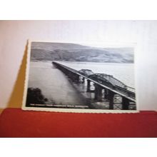 THE VIADUCT from PANORAMA WALK, BARMOUTH, WALES used vintage postcard 1966 pm =