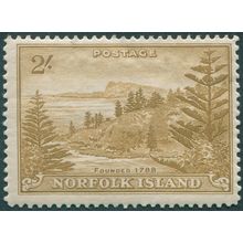 Norfolk Island 1947 2s yellow-bistre SG12 unused