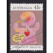 AUSTRALIA 1990 COMMUNITY HEALTH 41c JUNK FOOD USED SG1239