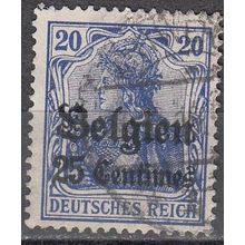 Belgique 1914 Michel Occupation 4B O Cote (2011) 3.00 € Germania Cachet rond