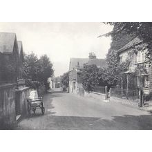 Cheam High Street in 1925 Harrow Inn Pub Postcard