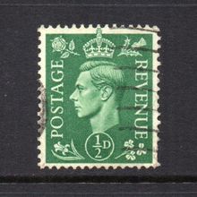 George VI - 1941-42 - ½d Pale Green (sg485) Used #1