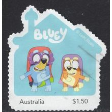 2024: KIDS' SHOWTIME GREATS, BLUEY, USED SELF-ADHESIVE MYSTAMP. 050