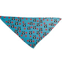 Cutie Ties Tie On Dog Bandana Small Peppermint Panda Blue