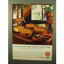 1964 Campbell's Vegetable Soup Ad - Warm Welcome