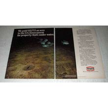 1975 Texaco Oil Ad - Paid $33,772 an Acre