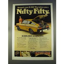 1977 Datsun B-210 Plus Ad - Nifty Fifty