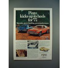 1977 Ford Pinto 3-door Runabout Car Ad - Pinto Kicks