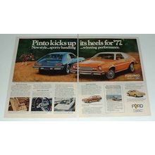 1977 Ford Pinto 3-door Runabout Car Ad - Kicks Up heels