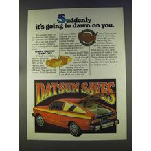 1977 Datsun B-210 Hatchback Ad - Dawn on You